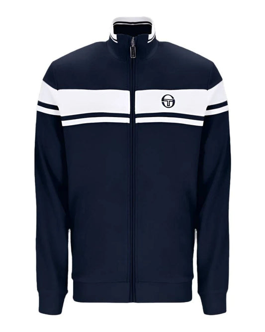 Sergio Tacchini Damarindo Track Top - Maritime Blue/Gardenia/Maritime Blue - RD1 Clothing