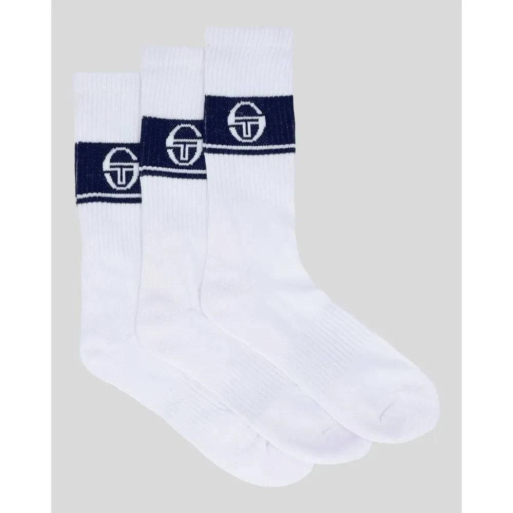 Sergio Tacchini Koos Socks In White/Maritime Blue - RD1 Clothing