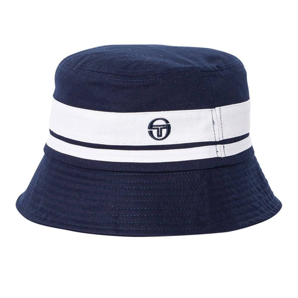 Sergio Tacchini Newsford Bucket Hat In Maritime Blue/ Gardenia - RD1 Clothing