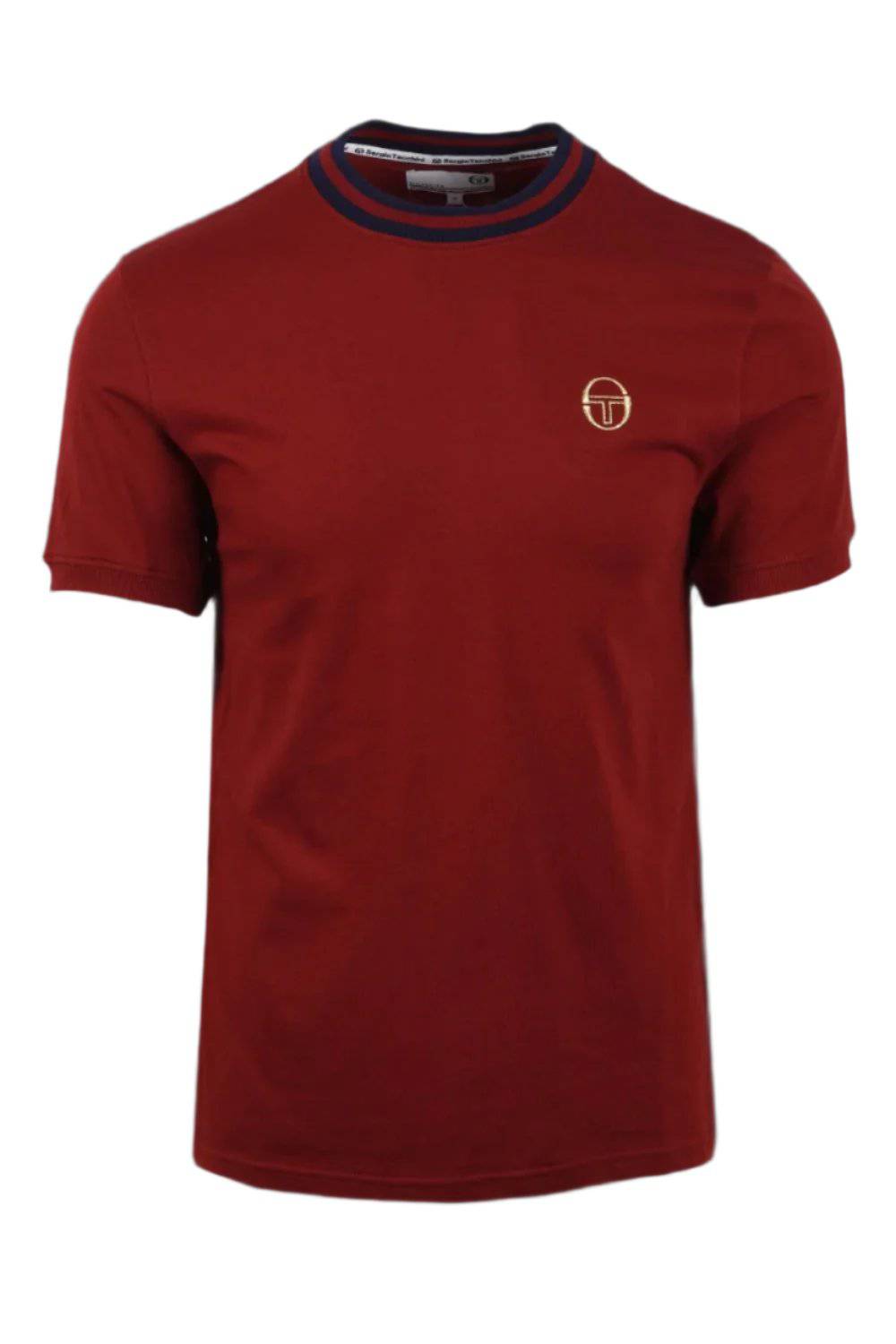 Sergio Tacchini Rainer Tee In Dark Red - RD1 Clothing