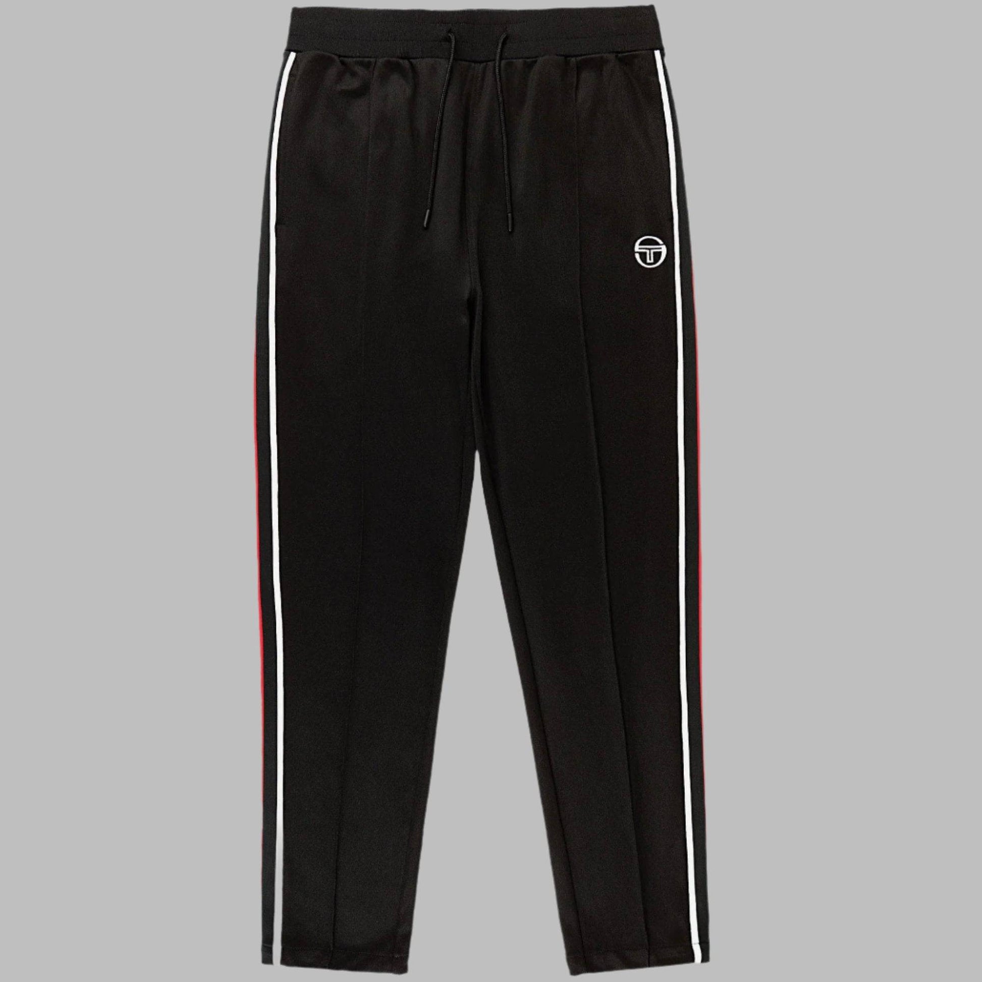 Sergio Tacchini Renshaw Striped Track Bottoms Black - RD1 Clothing