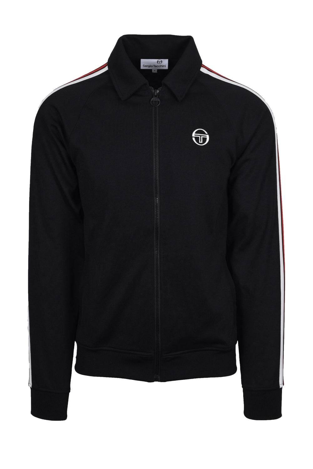Sergio Tacchini Renshaw Tape Track Top In Black - RD1 Clothing