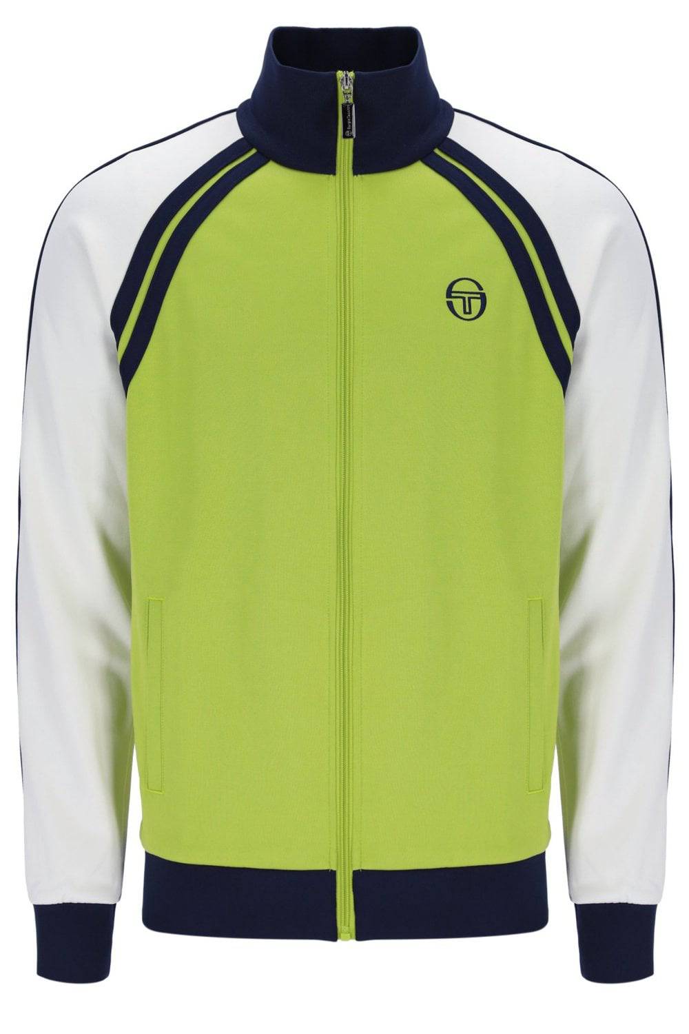 Sergio Tacchini Ghibli Track Top Dark Citron/Gardenia/Maritime Blue - RD1 Clothing