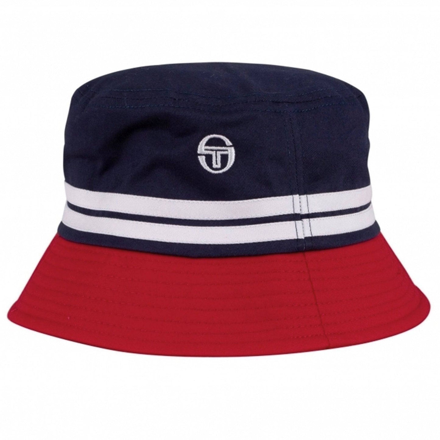 Sergio Tacchini Stonewoods Bucket Hat Maritime Blue/Adrenaline Rush - RD1 Clothing