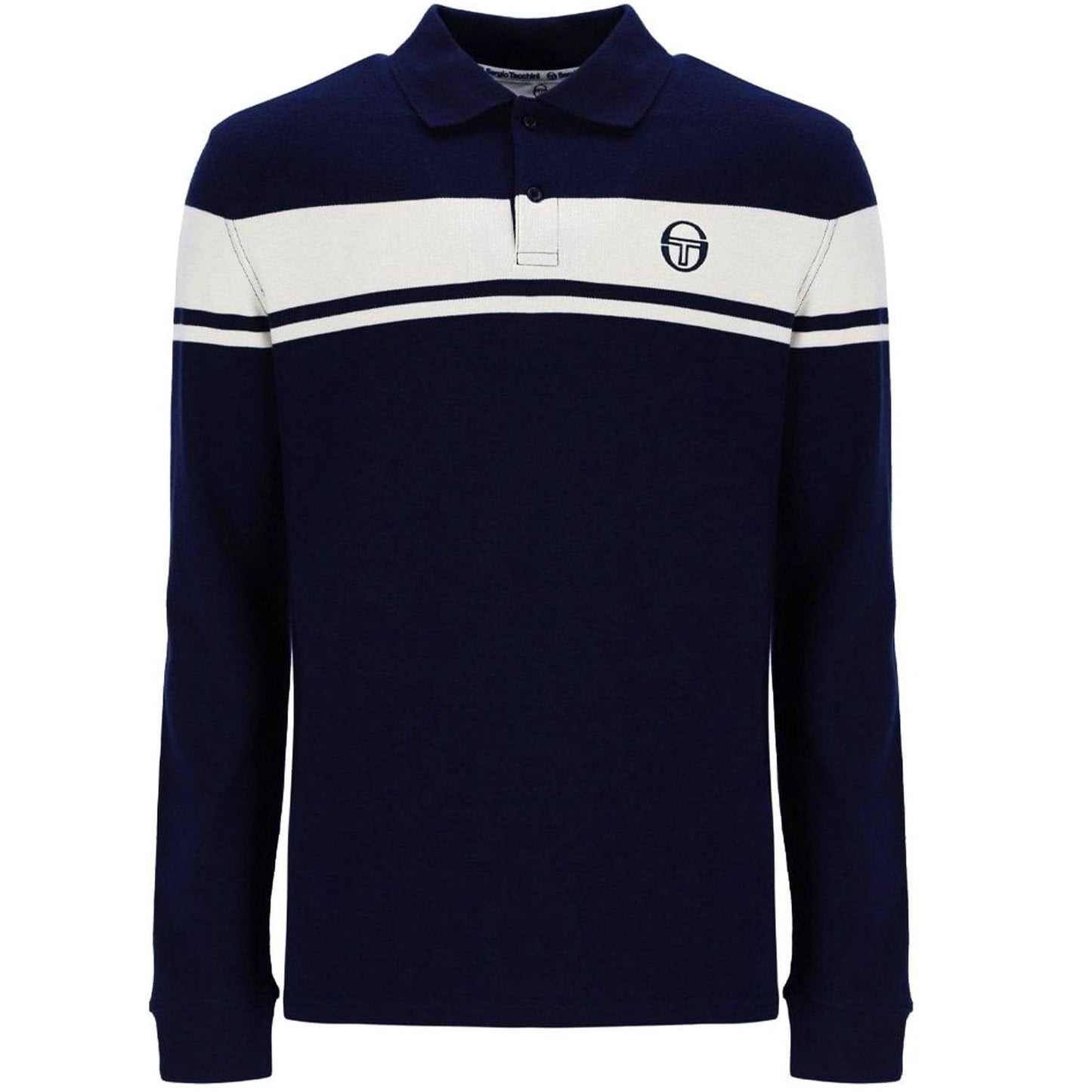 Sergio Tacchini Young Line L/S Polo Shirt Maritime Blue - RD1 Clothing
