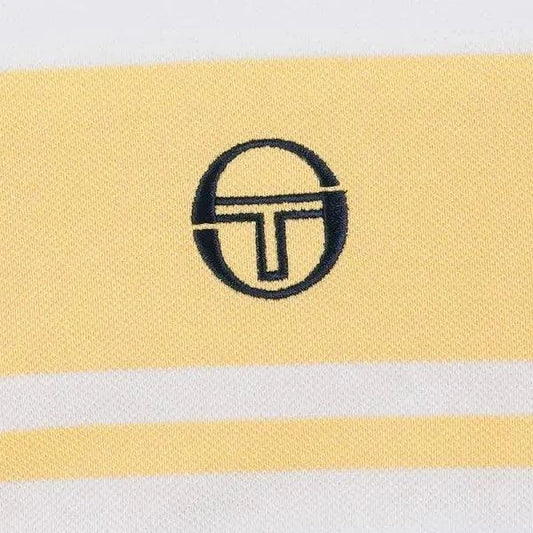Sergio Tacchini Young Line polo In White/Golden Haze - RD1 Clothing