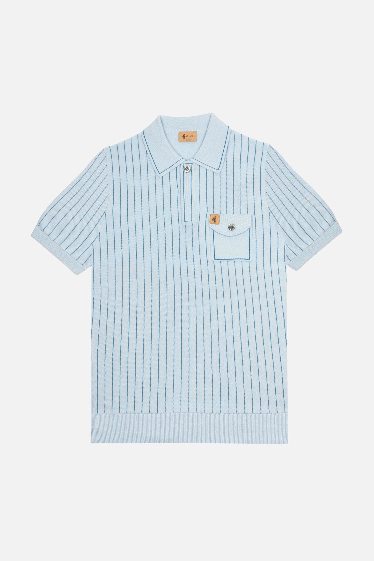 Gabicci Danny Knitted Polo Sky Blue - RD1 Clothing