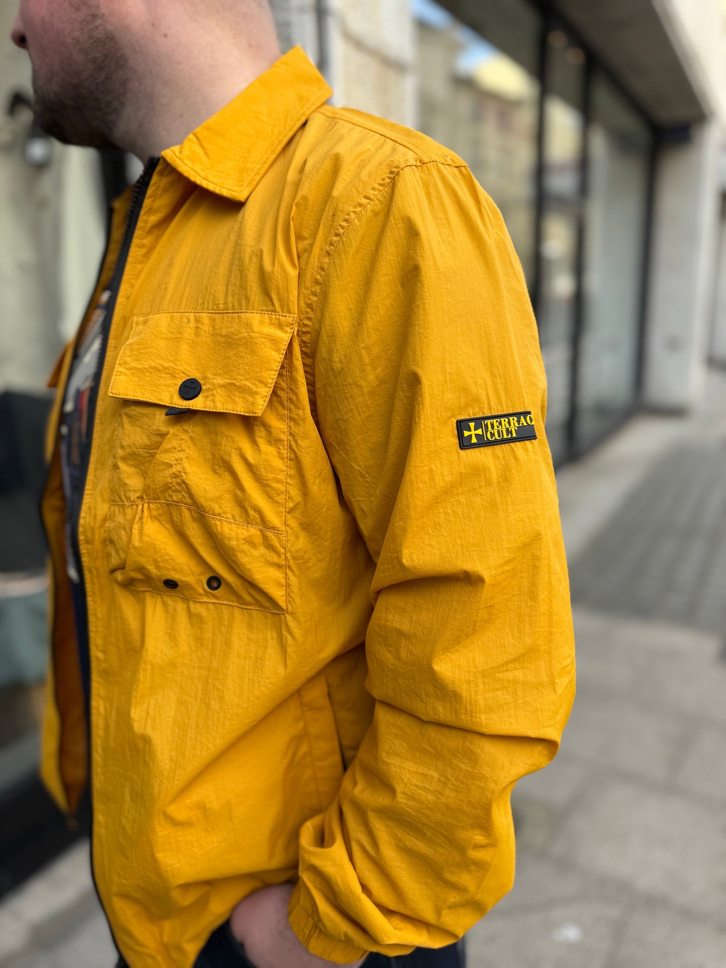 Terrace Cult Salvatore Overshirt in Mustard - RD1 Clothing