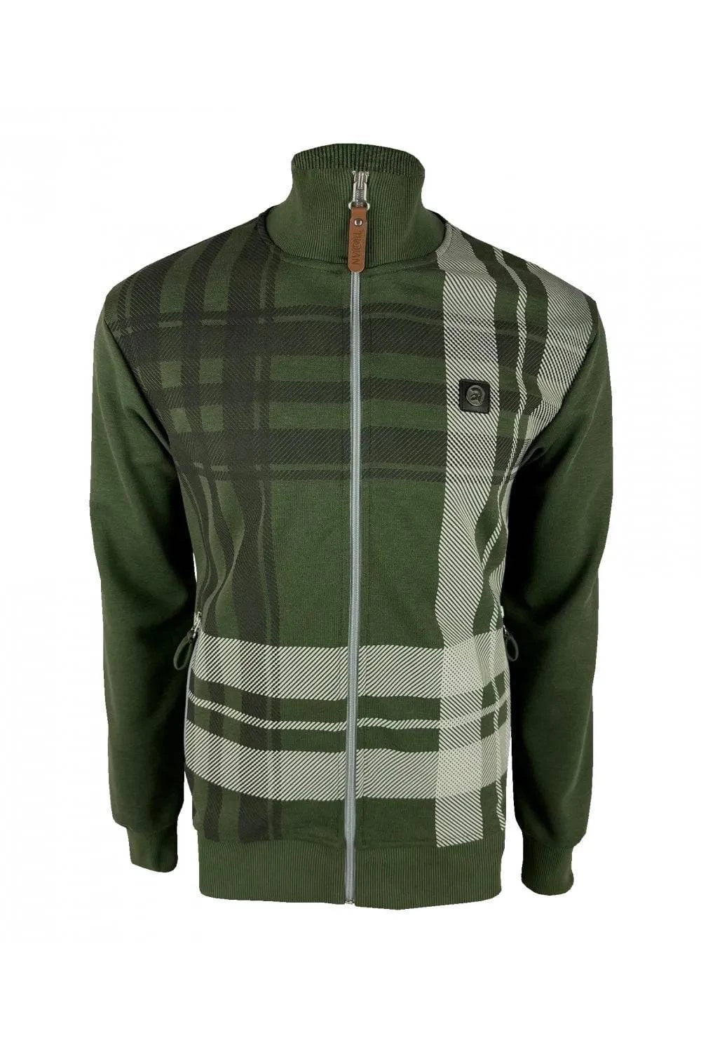 Trojan Oversize Check Track Top Army TR/8902 - RD1 Clothing