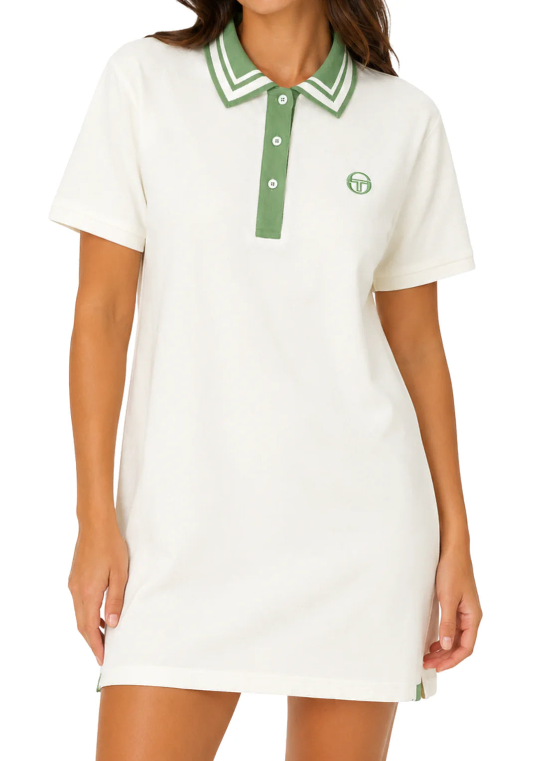 Sergio Tacchini Womens Greta Oversized Dress Gardenia