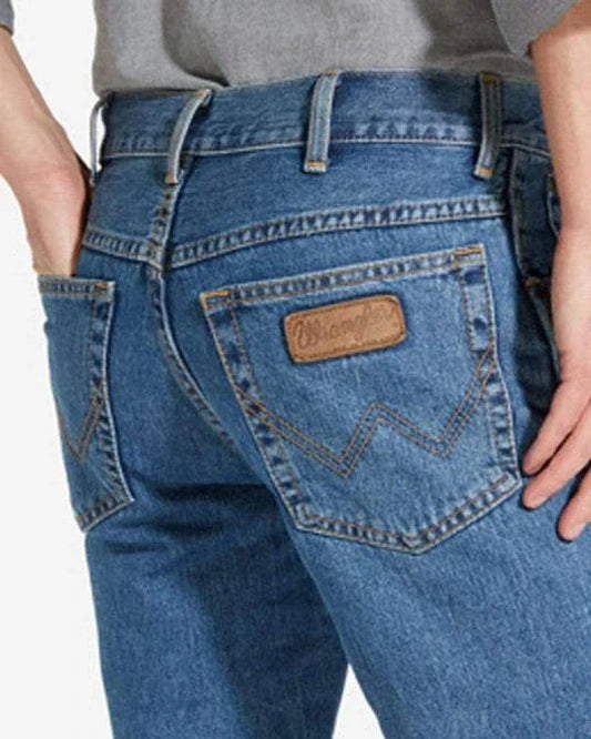 Wrangler Texas 821 Straight Jean In Vintage Stonewash Blue - RD1 Clothing
