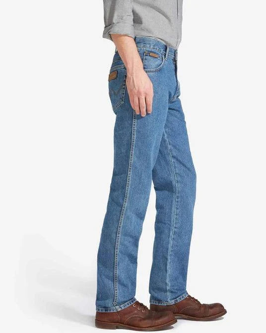 Wrangler Texas 821 Straight Jean In Vintage Stonewash Blue - RD1 Clothing