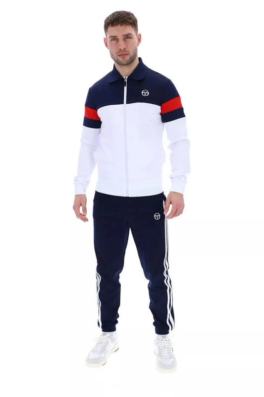 Sergio Tacchini Tomme Track Top Maritime Blue/Red/White