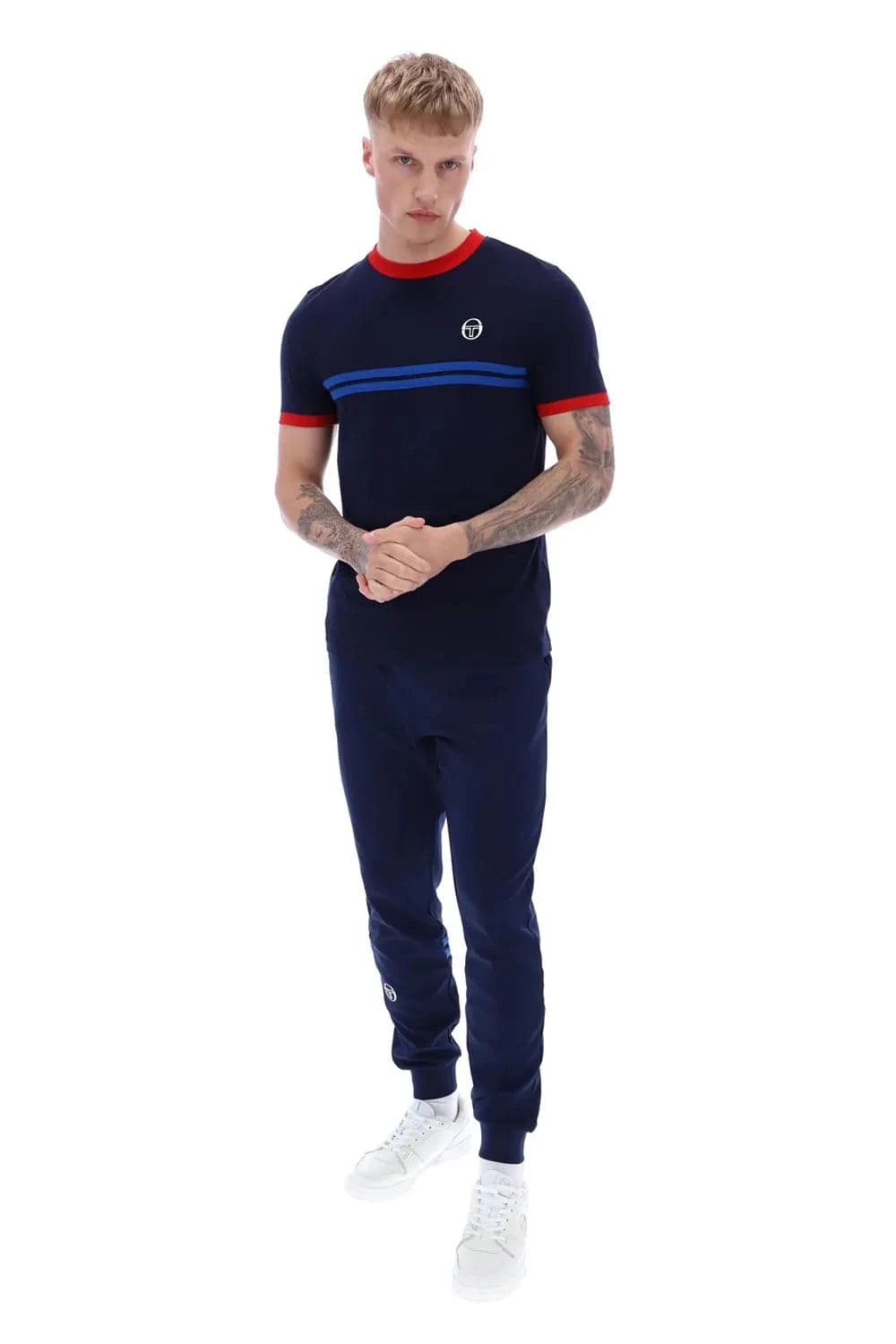 Sergio Tacchini Supermac T-Shirt Maritime Blue/Adrenaline Rush/Nautical Blue - RD1 Clothing
