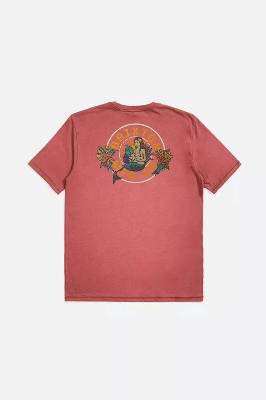 Brixton Geneva SS Tee Dusty Cedar Worn Wash - RD1 Clothing