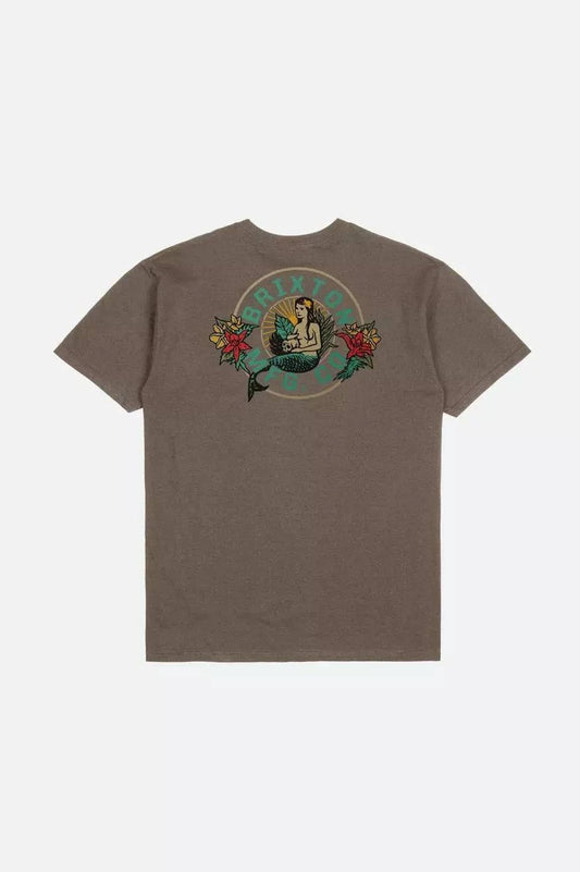 Brixton Geneva SS Tee Dark Earth