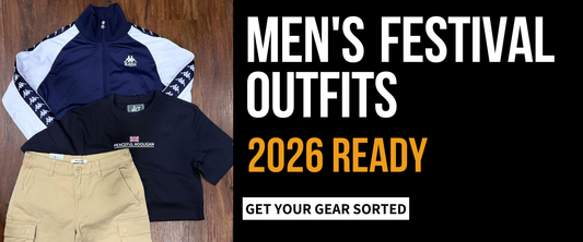 Men's Festival Outfits 2026: Festival Gear and Terrace Clothing from RD1