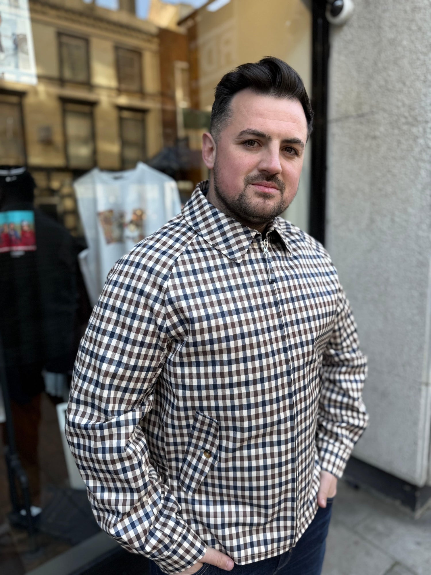 Mens Checked Print Clothes