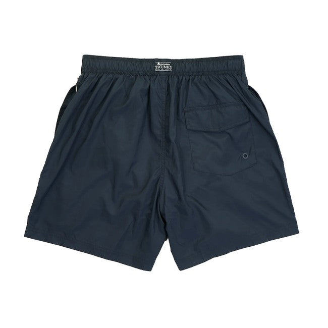 Aquascutum Club Check Piping Beach Shorts Navy