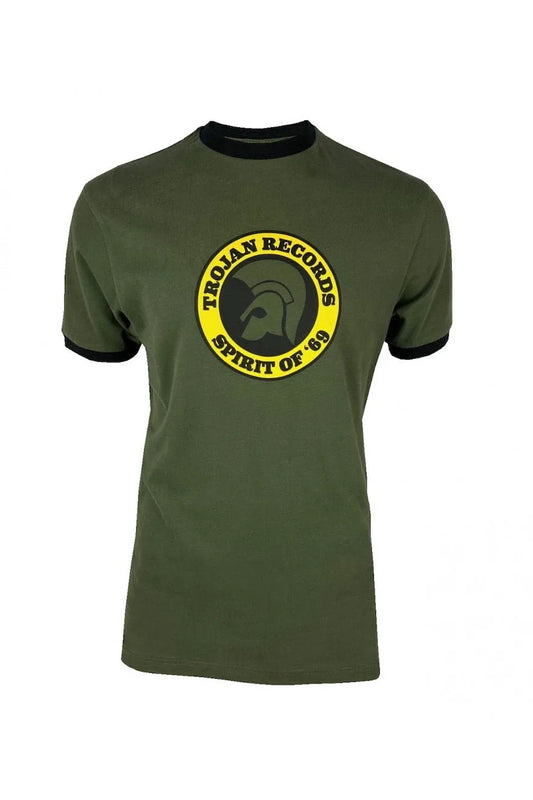 Trojan Spirit Of '69 Logo Tee In Army Green