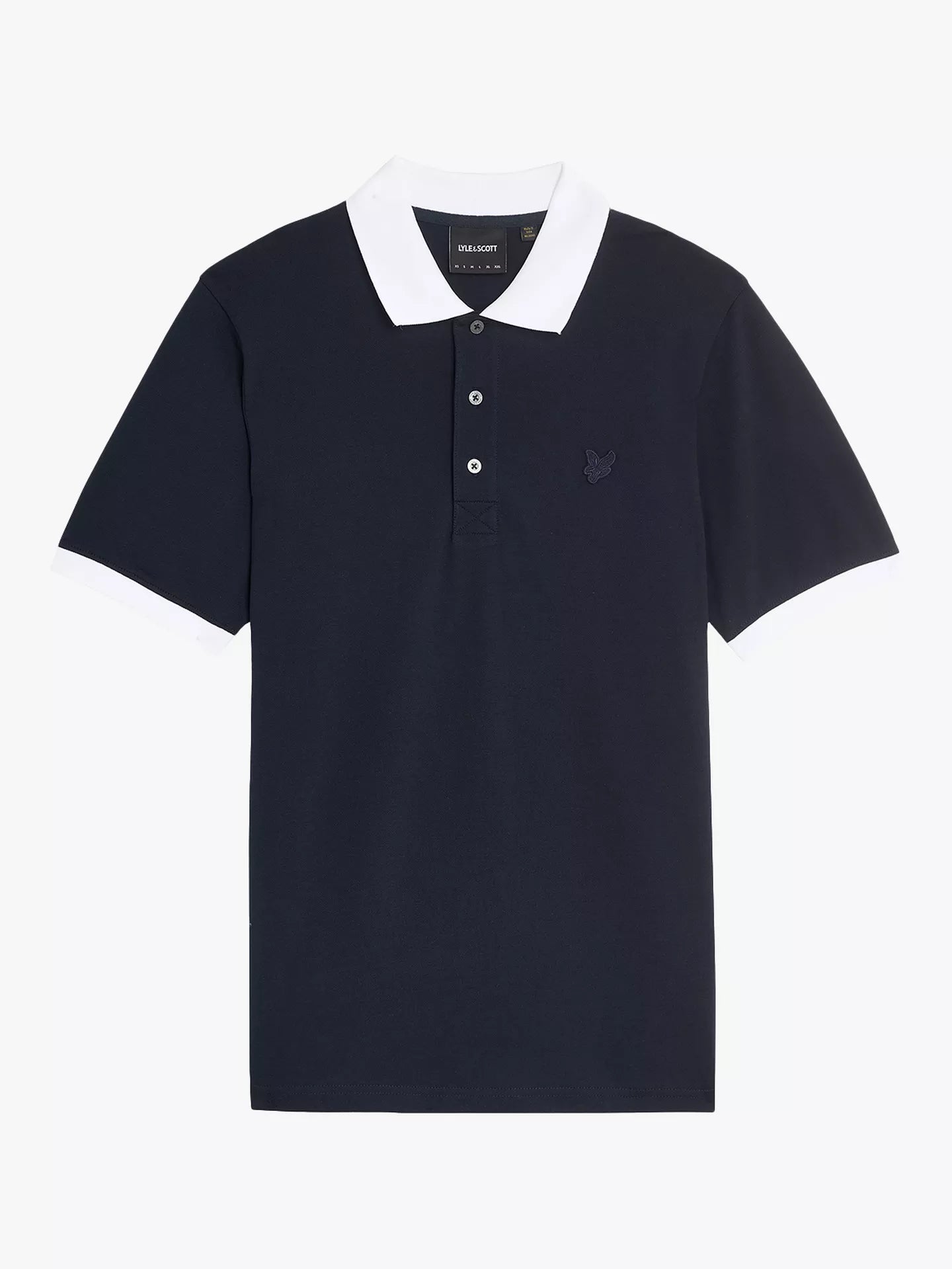 Lyle & Scott Superfine Ringer Polo Shirt Navy