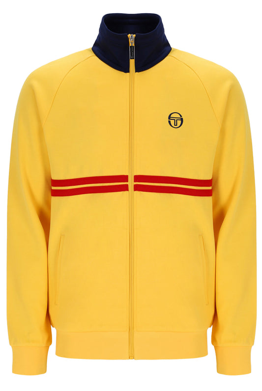 Sergio Tacchini Dallas Track Top in Daffodill/Maritime Blue/Adrenaline Rush