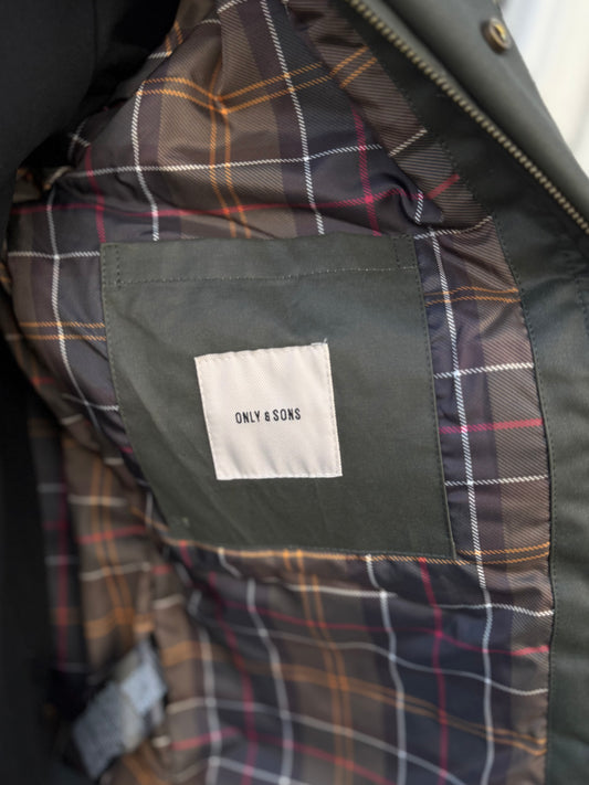 Only & Sons Waxed Jacket Rosin