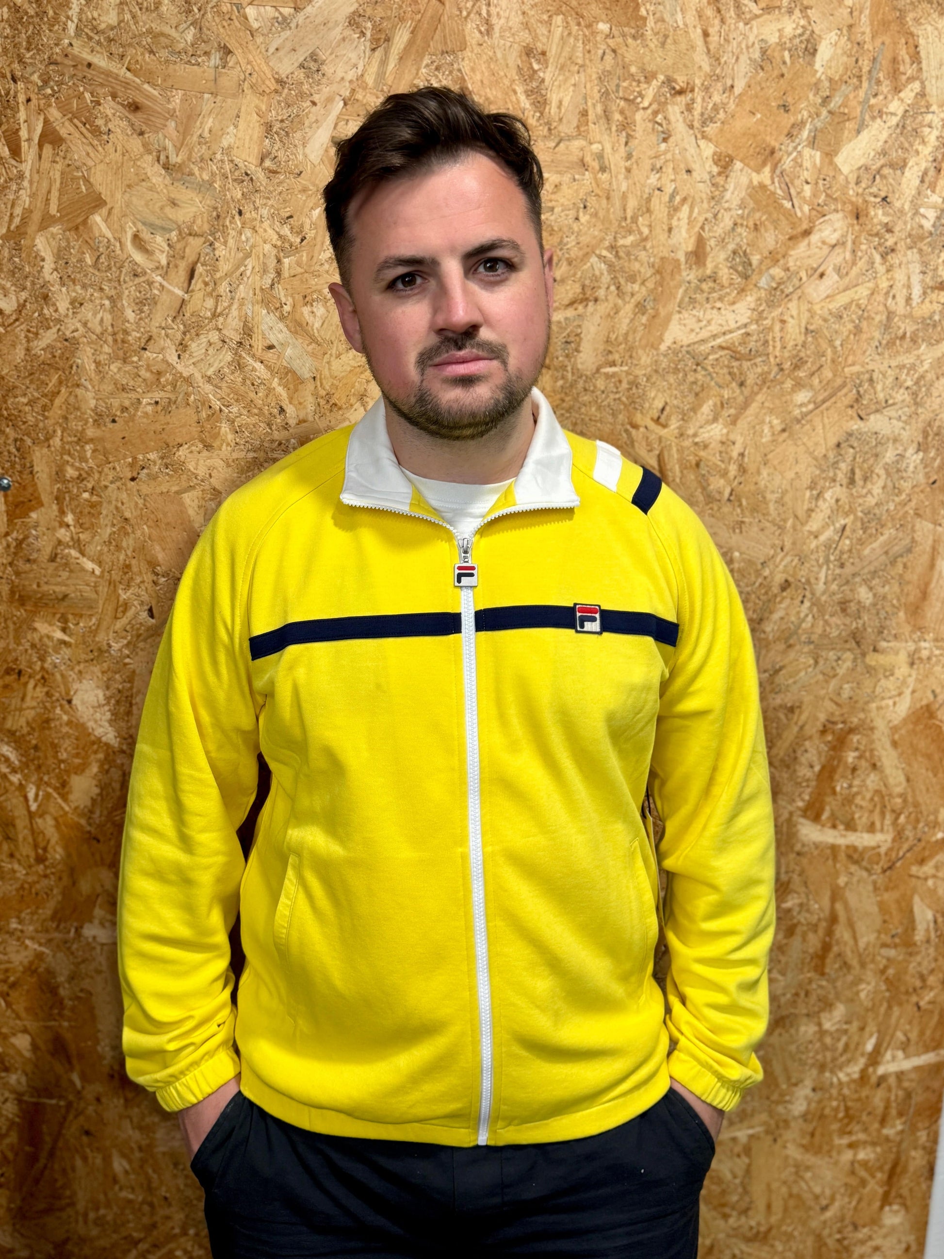 Fila MKII Track Top Buttercup/Black/White - RD1 Clothing