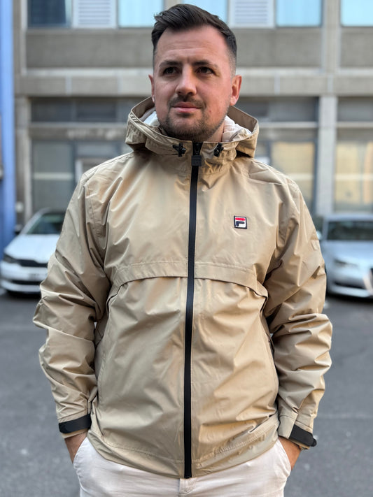 Fila Vintage Marcos Full Zip Jacket Chinchilla/Gardenia