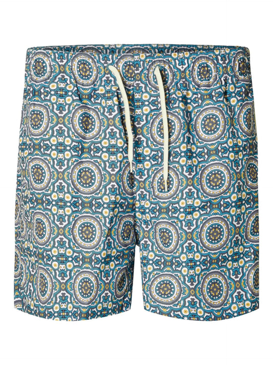 Selected Homme Dane-AOP Swim Shorts