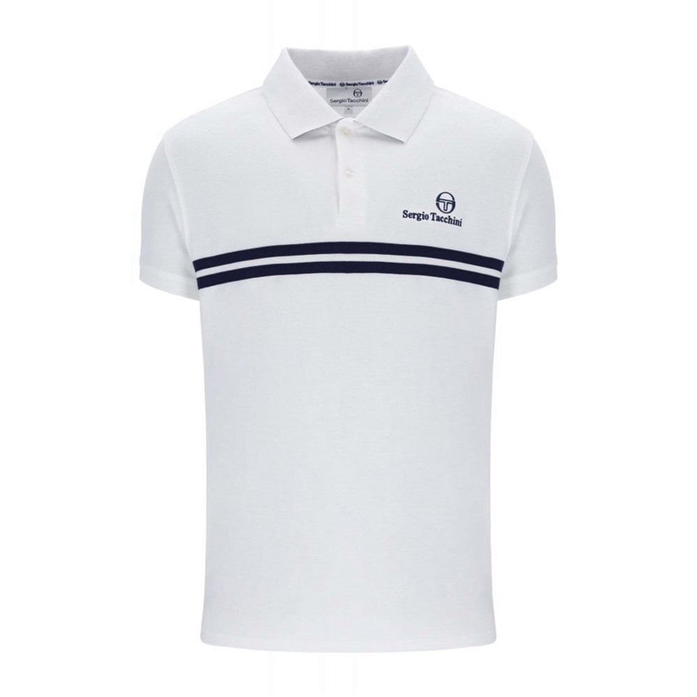 Sergio Tacchini New Supermac Polo White/Navy/Princess Blue