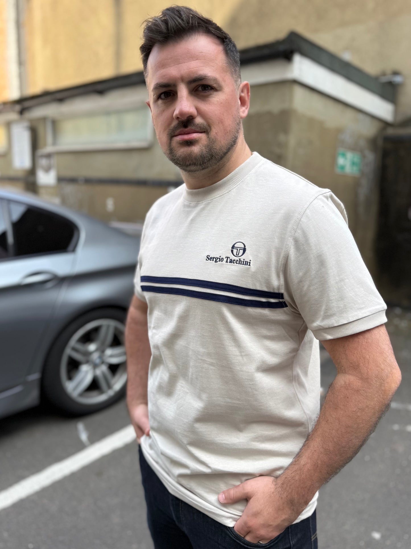 Sergio Tachhini Supermac T-shirt Peyote/Maratime Blue