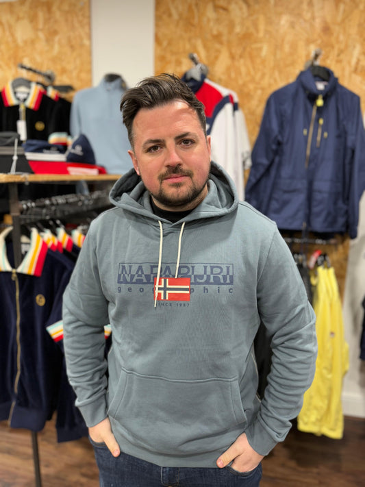 Napapijri Aylmer Hoodie Stormy Weat - RD1 Clothing