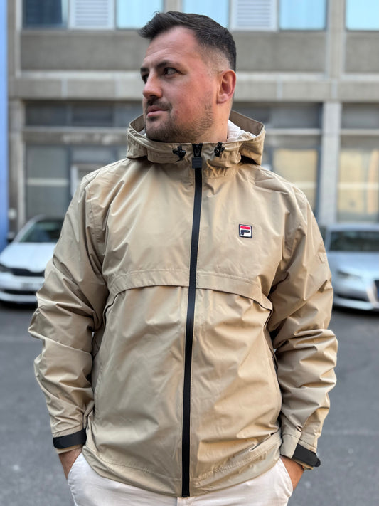 Fila Vintage Marcos Full Zip Jacket Chinchilla/Gardenia