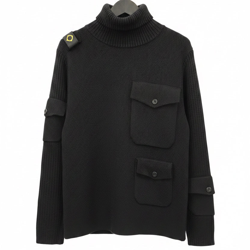 MA.STRUM Traction 5 Pocket Sweater Black