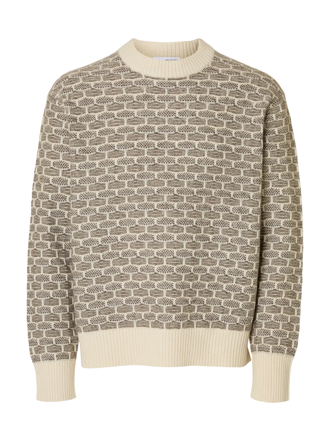 Selected Homme Long Sleeve Knitted Relaxed Crew Neck