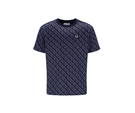 Sergio Tacchini Rene Mono T-Shirt In Maritime Blue - RD1 Clothing