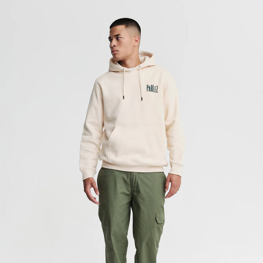 Parlez Layman Hoodie In Ecru