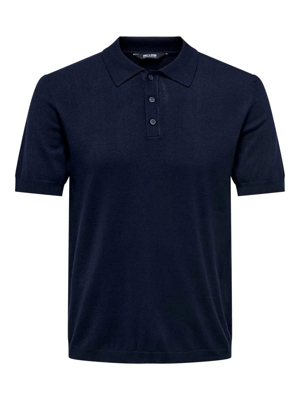 Only and Sons Knitted S/S Polo Navy