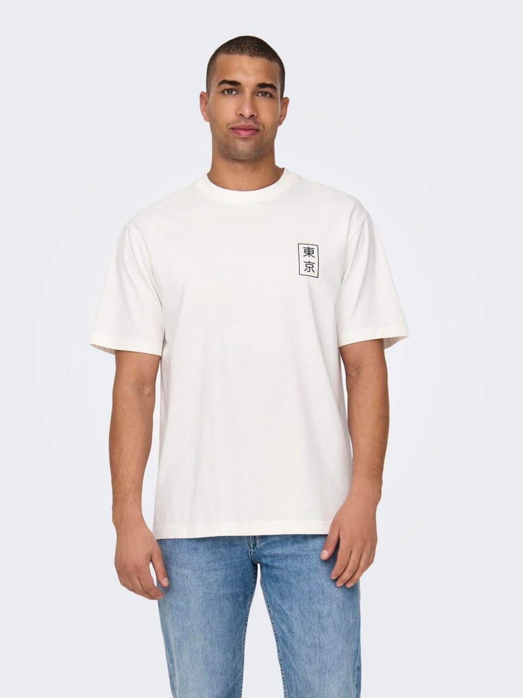 Only & Sons Japan Print T-Shirt White