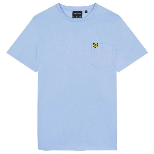 Lyle & Scott Pocket T-Shirt In Light Blue - RD1 Clothing