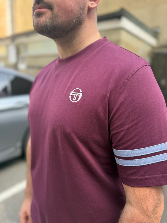 Sergio Tacchini Grello Crew Neck T-Shirt Fig/Country Blue