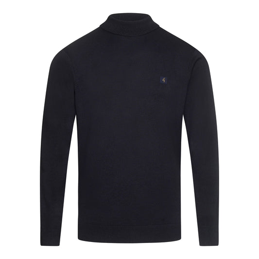 Gabicci Vintage Ricardo Knit Roll Neck Navy