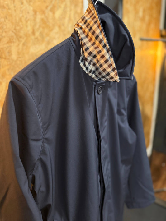 Aquascutum Active Soft Shell Trench Navy - RD1 Clothing