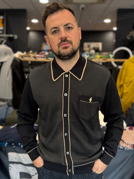 Gabicci Vintage Archive Di Lello L/S Knit in Black