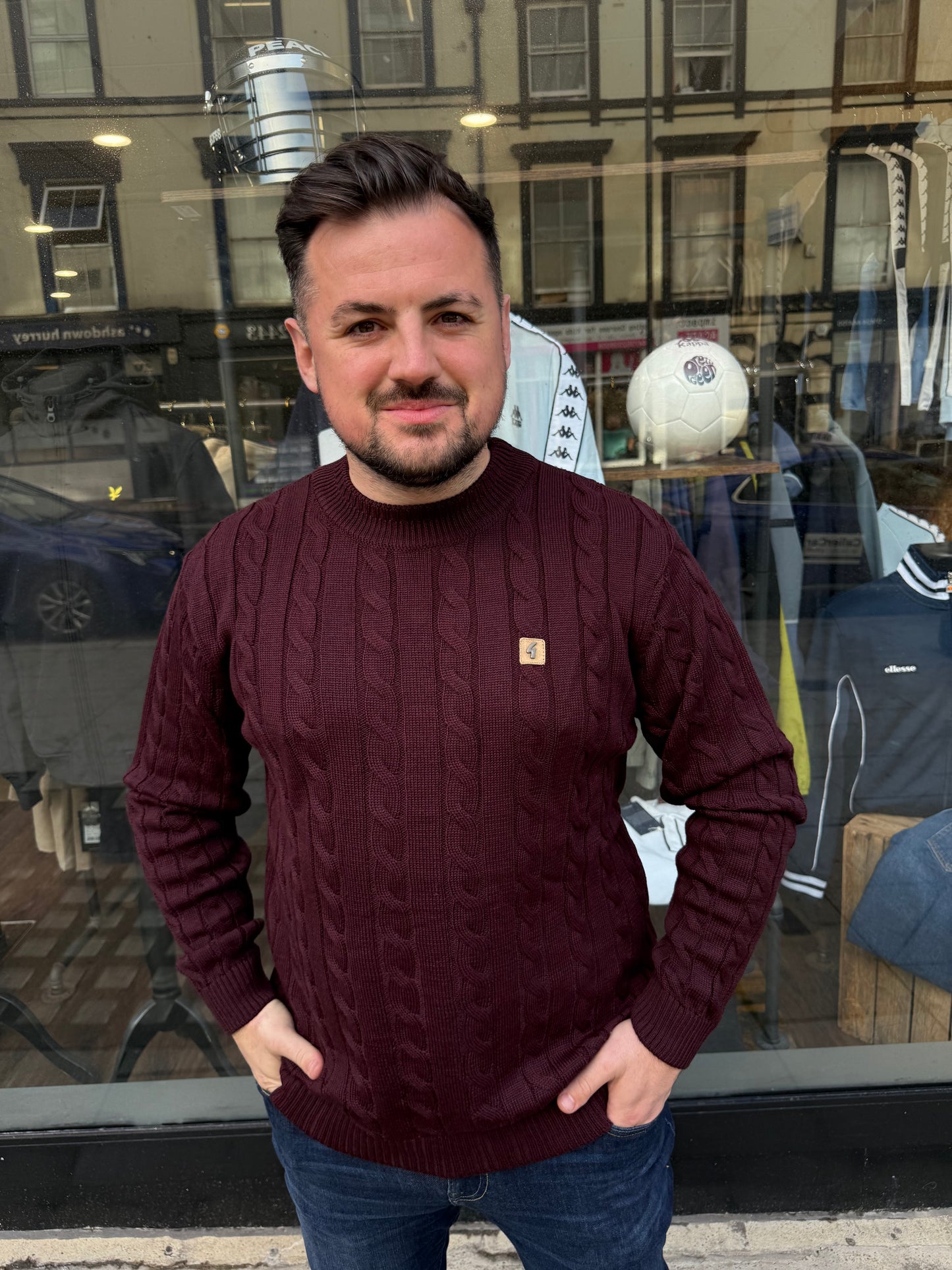Gabicci Vintage Temor Knitted Jumper Mulberry