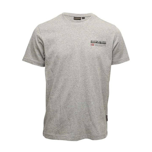 Napapijri Kasba Tee In Med Grey Mel - RD1 Clothing