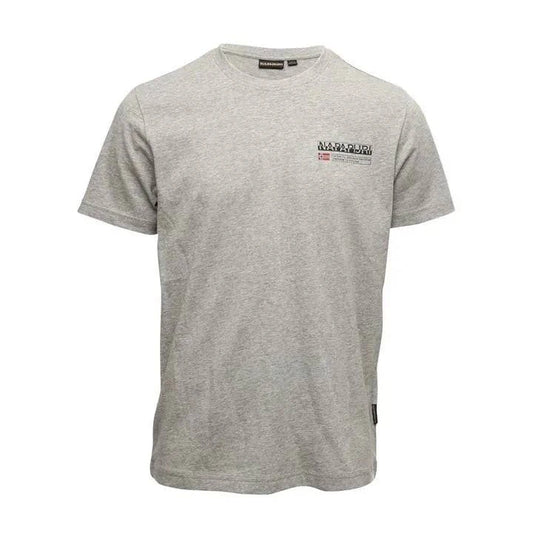Napapijri Kasba Tee In Med Grey Mel - RD1 Clothing