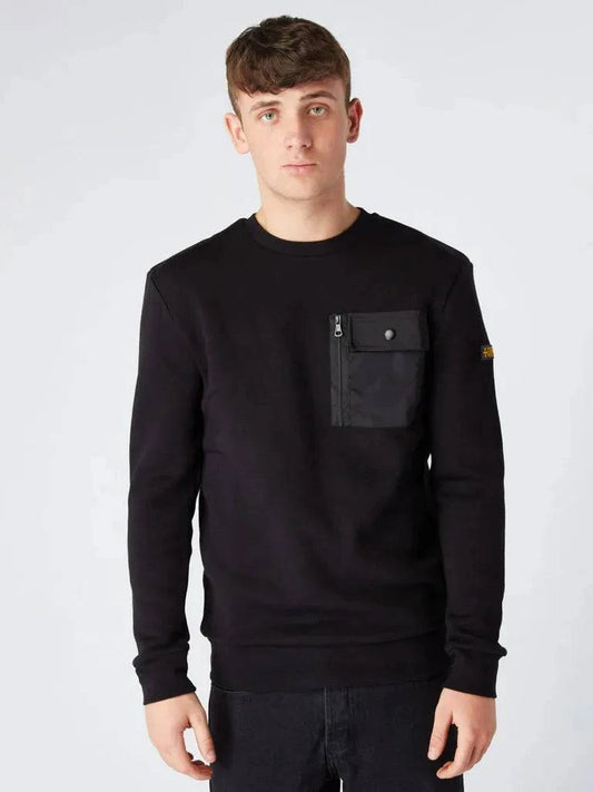 Terrace Cult Pocket Sweat In Black - RD1 Clothing
