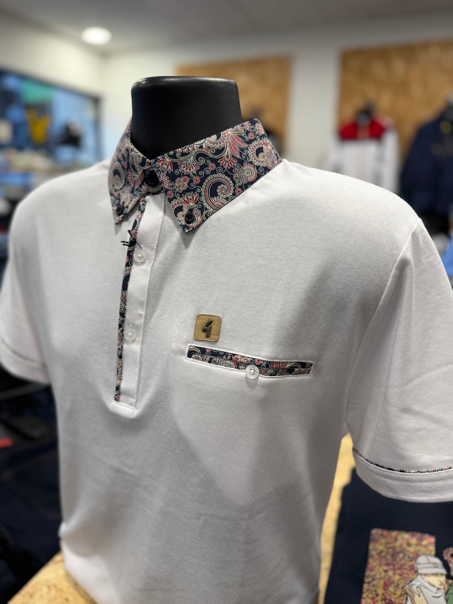 Gabicci Mooreland  Polo White